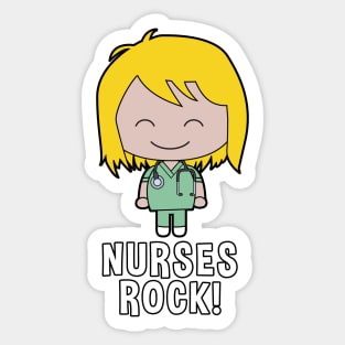 Nurses Rock! Sticker